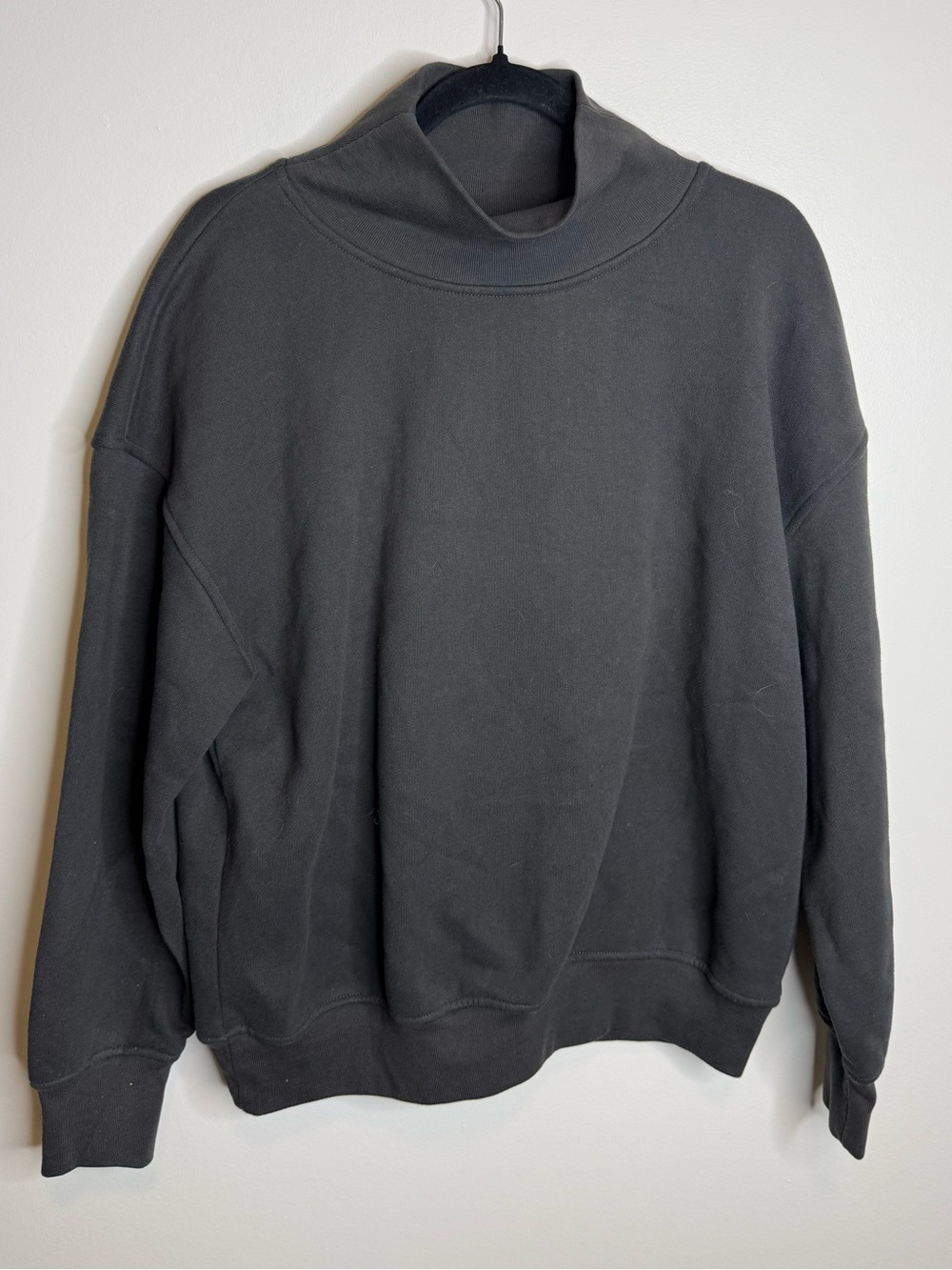 OAK + FORT Black Mock Neck Sweatshirt size small/ medium